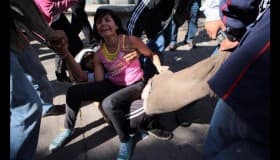 3 Marchas y detenidos en protestas por el primer año de gobierno de Peña Nieto