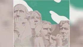 Hasta los gigantes de piedra de Dakota del Sur tiemblan, por el resultado electoral en EU (Foto)