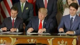Así fue la firma del T-MEC (Video)