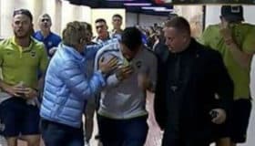 "Todos pecho tierra" en el autobús de Boca Juniors (Video)