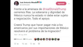 Ante arancel impuesto por Trump, Meade llama a cerrar filas; PAN pide postura enérgica