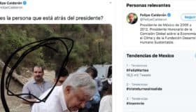 #BastaDeFakeNews, pide Gutiérrez Müller a Calderón; Mireles le manda al ex presidente foto con García Luna