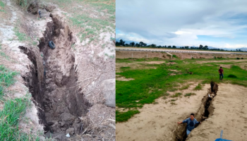 Alertan por grietas de hasta 300 metros de largo en Atenco | Video