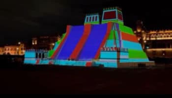 Así se verá el espectáculo “Memoria Luminosa” en el Zócalo capitalino