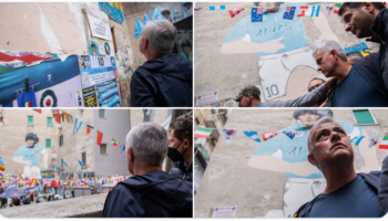 Así rindió homenaje The Special One a El Pelusa en Nápoles | Video