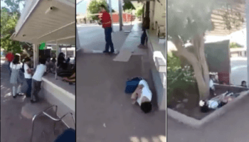Organizan simulacro de balacera en primaria de Guaymas, Sonora