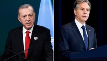 Blinken llega a Estambul en la primera escala de su gira regional dedicada a Gaza