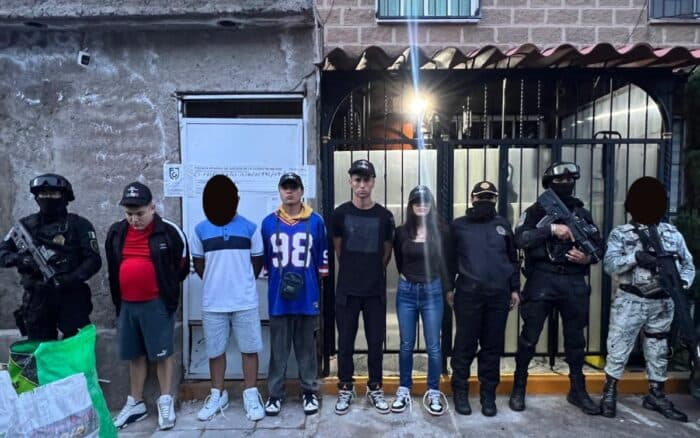 Detienen a integrantes de 'Los Pepas', célula de extorsión y narcomenudeo que operaba en la CEDA e Iztapalapa