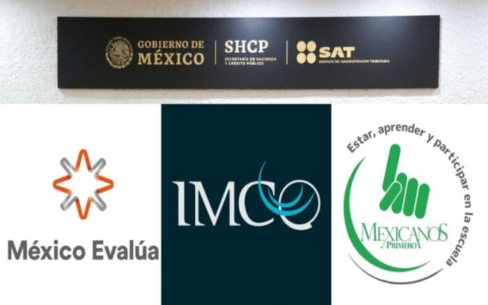 Revoca SAT donatarias  a Mexicanos Primero, México Evalúa y el IMCO, organizaciones críticas de la 4T