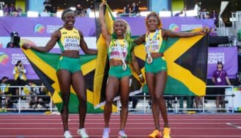 Eugene 2022: Jamaica hace el 1-2-3 en los 100 metros planos femenil | Video