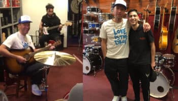 ¡Viva la Vida! Chris Martin improvisa concierto en tienda de música | Videos