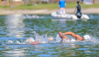 JCC San Salvador 2023: Paulo Strehlke nada para el oro en los 5 kms de aguas abiertas | Tuit