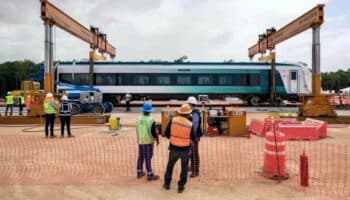 Primeros vagones de Tren Maya iniciarán pruebas en Cancún y Mérida