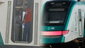 Video | Tren Maya donde viajaba AMLO paró más de una hora en Yucatán
