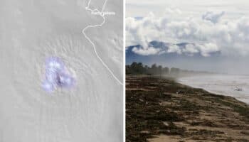 Así se vio el ojo del huracán 'Lidia' antes de tocar tierra | Video