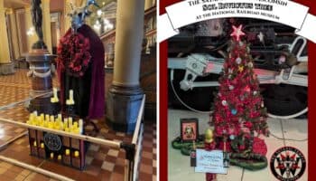 Templo Satánico coloca adornos navideños en Capitolio de Iowa y museo