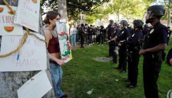 Más de 400 arrestos en nueve días de protestas propalestinas en universidades de EU
