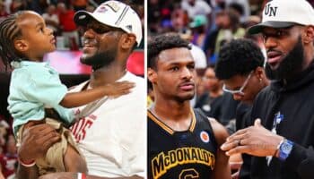 NBA | LeBron y 'Bronny' James: primera dupla padre e hijo en compartir la duela