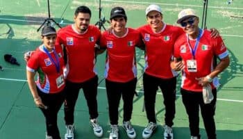 Equipo varonil de arco recurvo se clasifica a París y conquista el oro en el Preolímpico