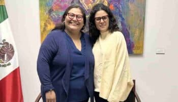 Citlalli Hernández y Luisa María Alcalde se reúnen ante renovación de la dirigencia de Morena