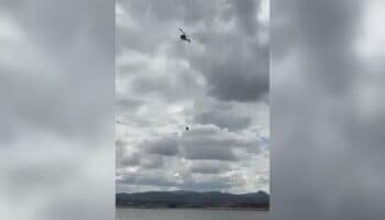 Momento exacto en el que se desploma helicóptero en Chihuahua | Video
