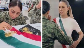 ¿Cómo se confeccionó la banda presidencial que portará Claudia Sheinbaum?  | Video