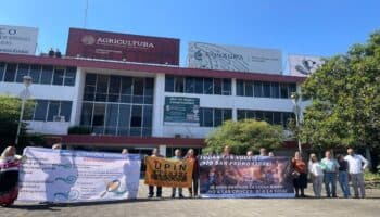 Ciudadanía se manifiesta en Conagua contra reactivación de presa hidroeléctrica en Nayarit