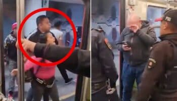 Video | Vagoneros agreden a policías en Línea 8 del Metro; hay 3 detenidos