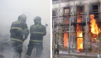 CDMX | Se incendia edificio en remodelación en centro histórico