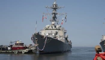 Destructor de seguridad fronteriza, USS Gravely, llega a Veracruz