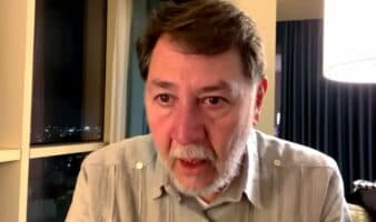 Fernández Noroña rompe en llanto al hablar de Palestina