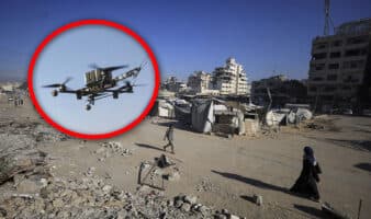 Un dron israelí mata a dos palestinos en Gaza a pesar del alto al fuego