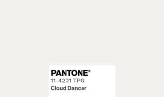 Pantone revela 'Cloud Dancer', un blanco neutro, como su color del año para 2026