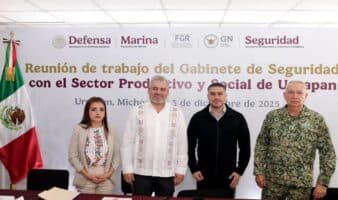 Grecia Quiroz exige justicia tras reunión con Harfuch en Uruapan