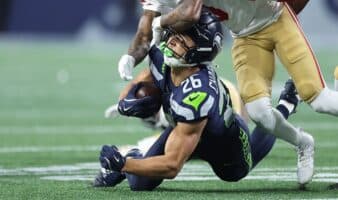 NFL: Zach Charbonnet (Seahawks) queda fuera por lesión de la Final NFC | Video
