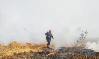 Incendio en pastizales de Neza genera humo en Valle de México... y sigue la contingencia