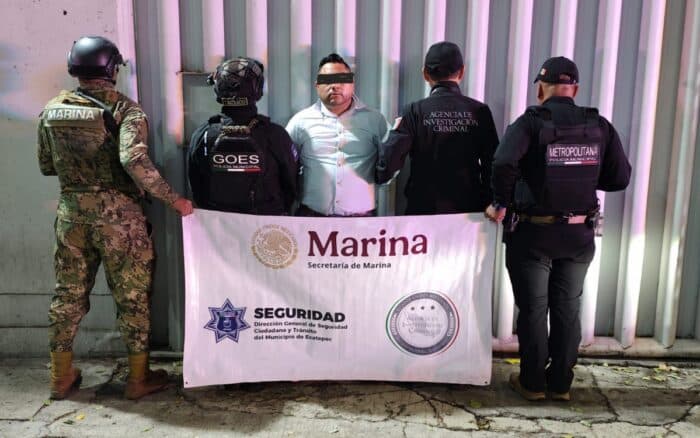 Detienen Marina y FGR a 'El Marce', líder de la ULIDEPS, grupo social fachada dedicado a la extorsión