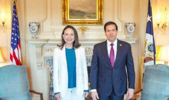 Rubio pide paciencia para la transición en Venezuela tras reunirse con Machado