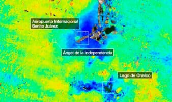 Misión NASA-ISRO revela hundimientos de hasta 2 cm al mes en CDMX