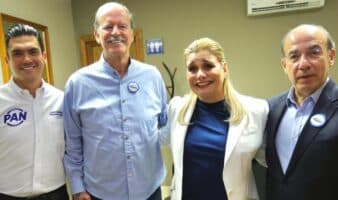 Fox y Calderón respaldan a María Eugenia Campos; 'el final del régimen inicia en Chihuahua', dice la gobernadora