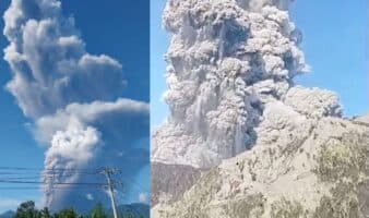 Tres senderistas muertos y 17 rescatados en Indonesia tras la erupción del volcán Dukono