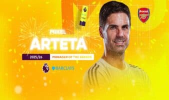 Mikel Arteta es elegido como el mejor entrenador de la Premier League | Video