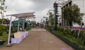 Tras inaugurarse con goteras y encharcamientos, anuncian más obras en Jardín Elevado de Tlalpan y en Metro San Antonio Abad