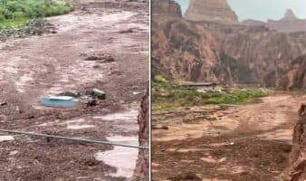 Inundaciones en el Gran Cañón: Buscan a 15 desaparecidos y evacúan a decenas de turistas