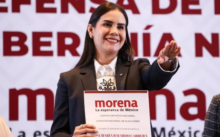 Morena elige a tres abanderados para 2027; “Yo soy candidata mira… del pueblo”, dijo Bayardo