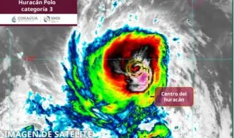 Huracán Polo, categoría 3, amenaza con lluvias a 17 estados y obliga a cerrar puertos y playas