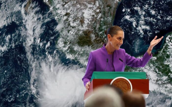 Sheinbaum descarta por ahora impacto directo de huracán Polo en costas mexicanas