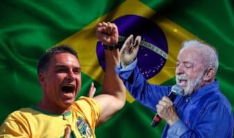 Flávio Bolsonaro llama 'cobarde' a Lula y apela al voto útil para resolver la elección el domingo